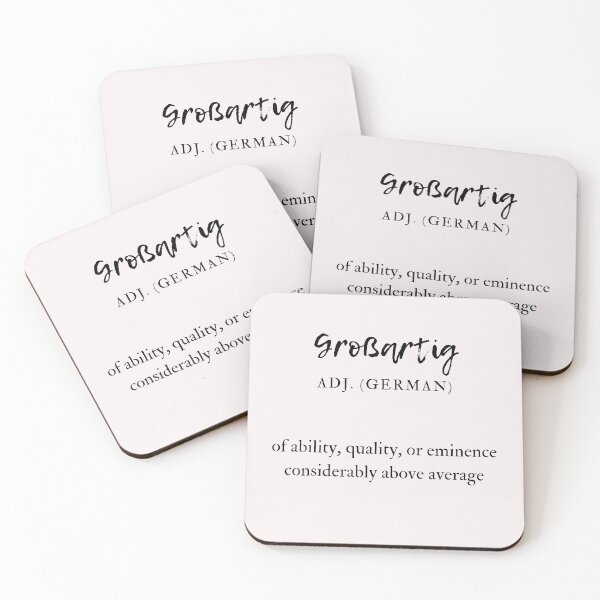 Item preview, Großartig Great German Deutsch Adjective Definition designed and sold by Time4German.