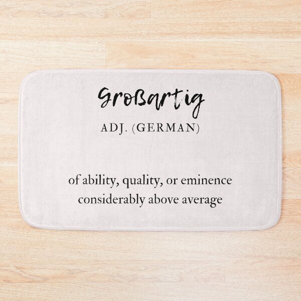 Item preview, Großartig Great German Deutsch Adjective Definition designed and sold by Time4German.