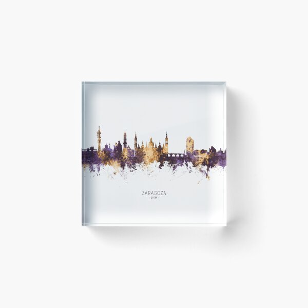 Item preview, Zaragoza Spain Skyline designed and sold by ArtPrints.
