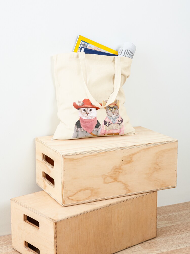 Alternate view of Cowboy Cats Tote Bag