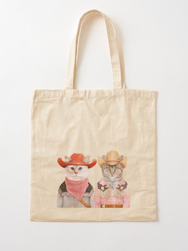 Alternate view of Cowboy Cats Tote Bag