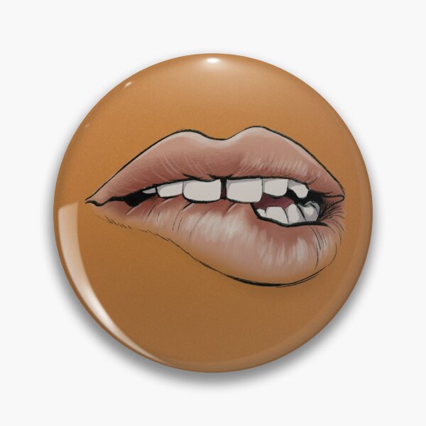 Lips (Brown) Pin