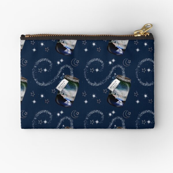 Reach for the Stars Mason jar Navy Tatra Cottage Zipper Pouch