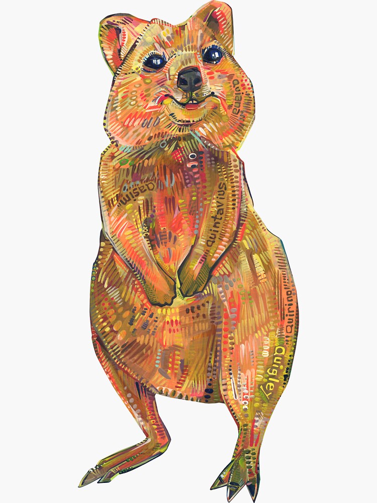 Quokka on Blank Background by gwennpaints