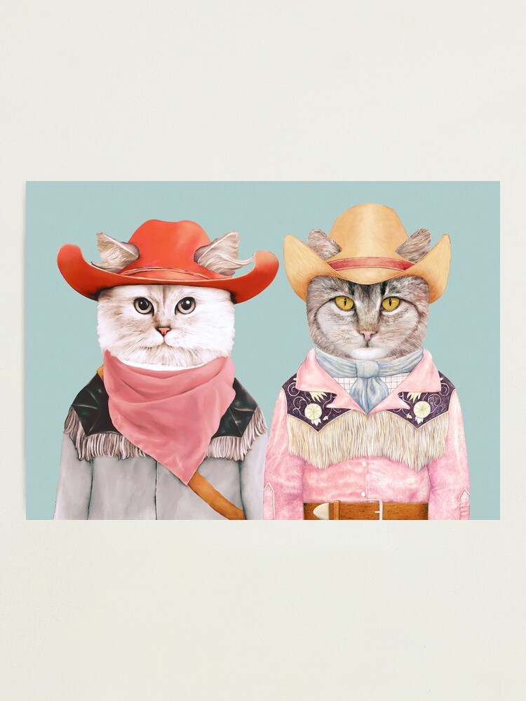 Alternate view of Cowboy Cats Photographic Print