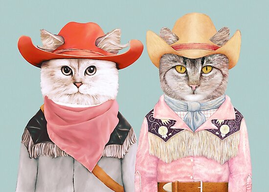 “Cowboy Cats” Photographic Print by AnimalCrew | Redbubble
