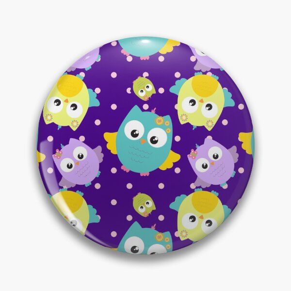 Item preview, Pretty Purple Owl Pattern designed and sold by Epic Love Designs.