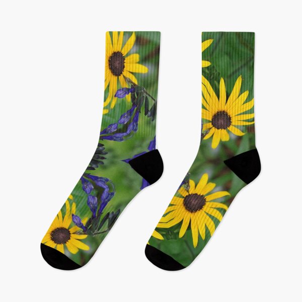 Item preview, Blue Salvia Compass Points in a Ring of Rudbeckia designed and sold by rvjames.