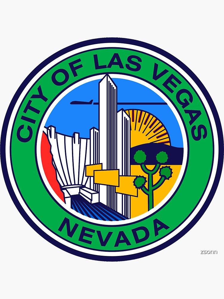 Seal of Las Vegas Nevada USA STICKER Vinyl Die-Cut Decal – The
