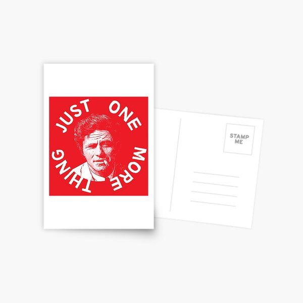 Item preview, Columbo shirt - Just One More Thing - Peter Falk - Funny Detective - Detective Gifts - Nostalgia designed and sold by happygiftideas.