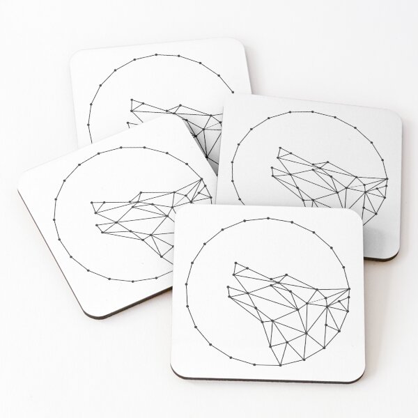 Item preview, Polygon wolf black series designed and sold by SakalDesign.