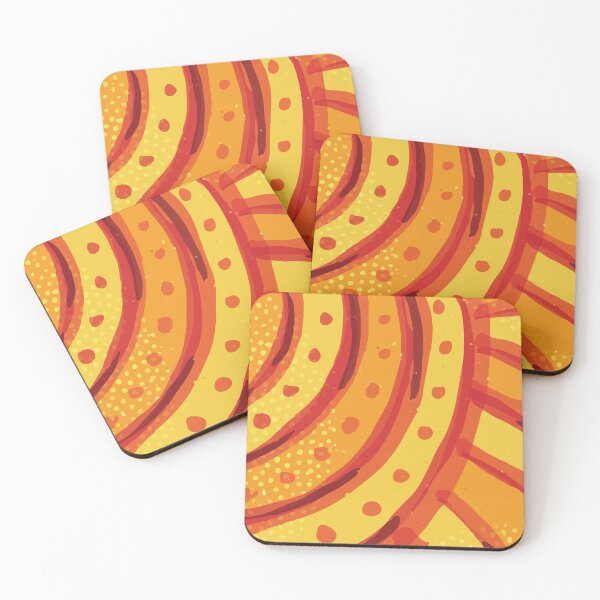 Item preview, Abstract Dots and Circles Graphic Background Design in Bright Orange Color GC-115-2 designed and sold by GraphicCharms.