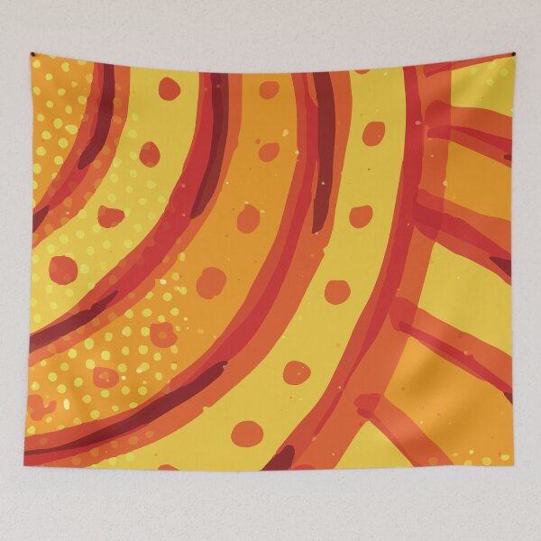 Item preview, Abstract Dots and Circles Graphic Background Design in Bright Orange Color GC-115-2 designed and sold by GraphicCharms.