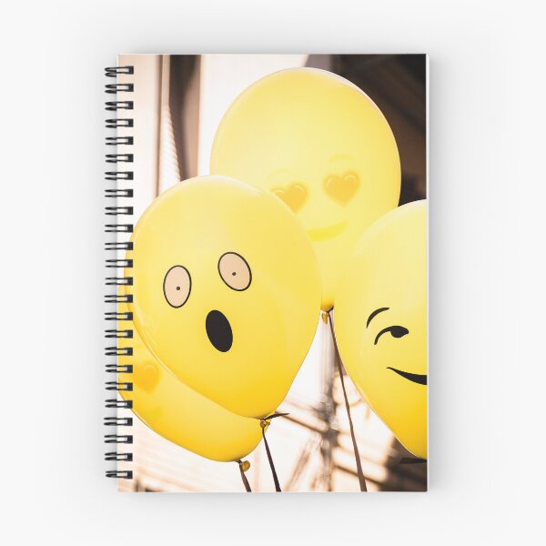 Item preview, A bunch of floating yellow Emoji balloons designed and sold by Retro Futurist.