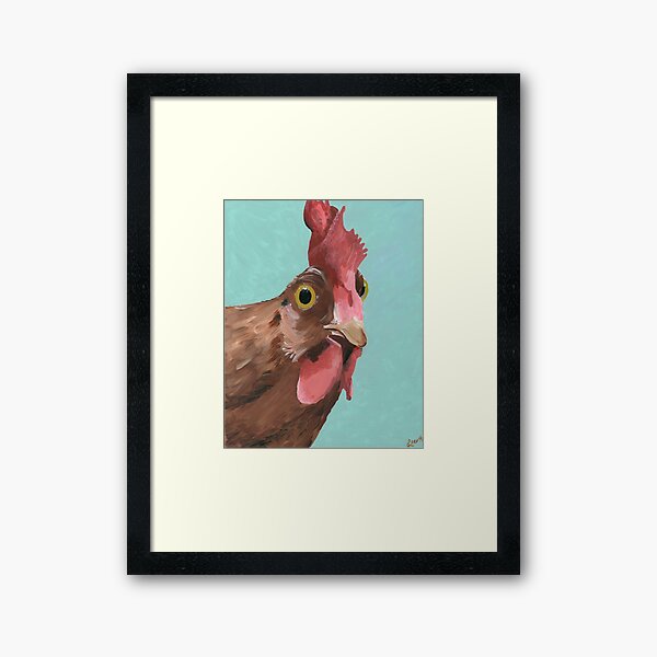 Rooster Art 'Wilson' Farmhouse chic Framed Art Print