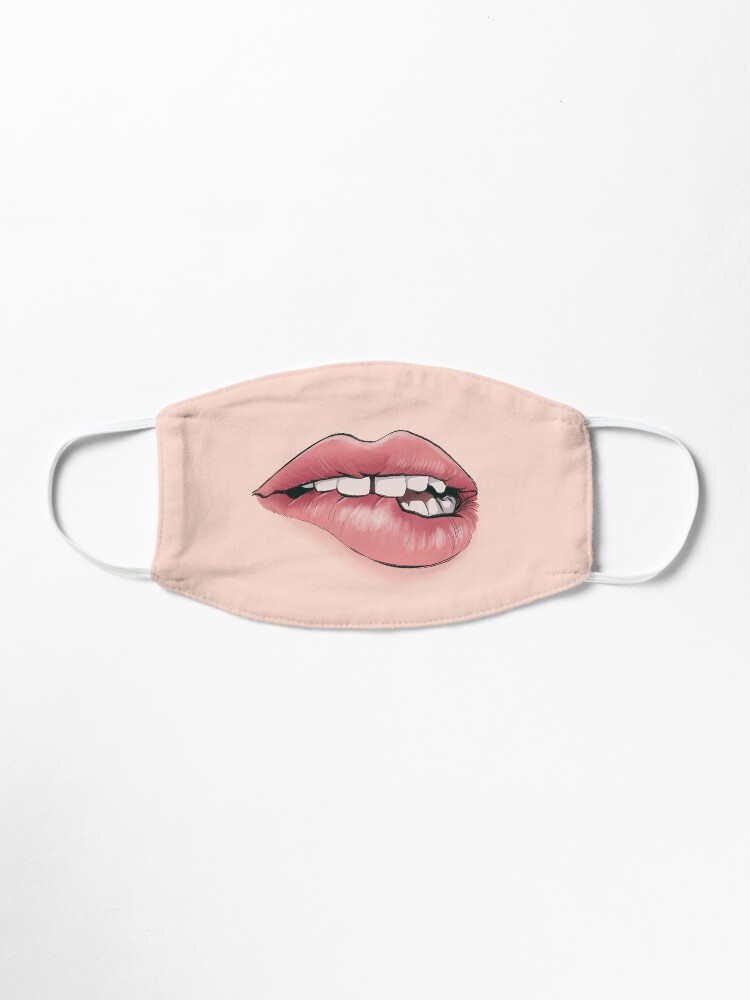 Alternate view of Lips (White) Mask