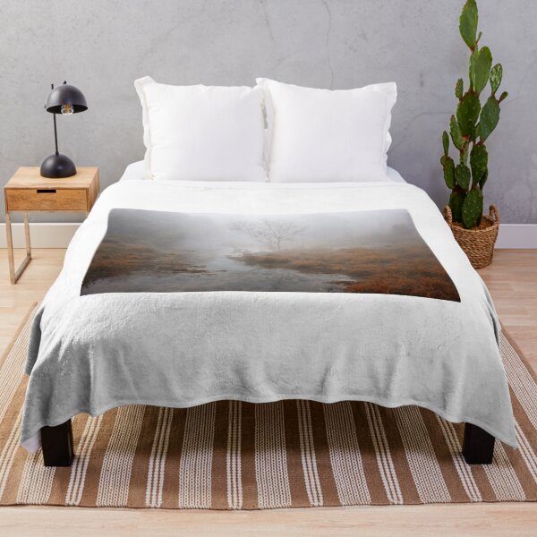 Item preview, River,brown grass and trees in a misty winter morning designed and sold by Saptak Ganguly.