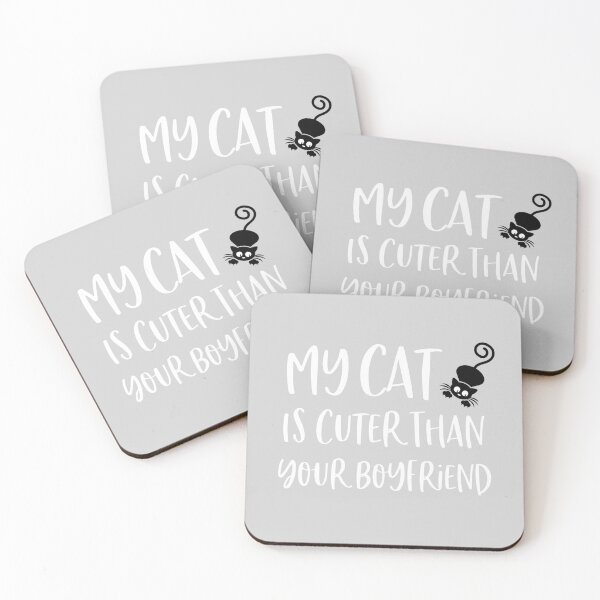 Item preview, My Cat Is Cuter Than Your Boyfriend Funny Pet Lover Gift designed and sold by Akmloza.
