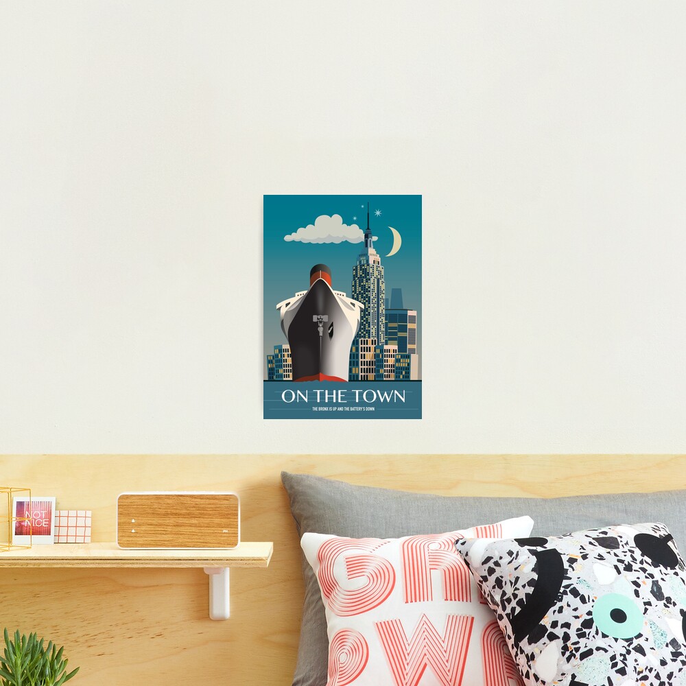 On The Town - Alternative Movie Poster Photographic Print