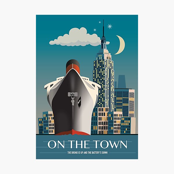 On The Town - Alternative Movie Poster Photographic Print