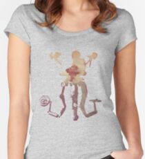 Herr Handy - Bitte bereitstehen Tailliertes Rundhals-Shirt