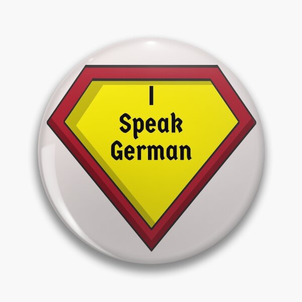 Item preview, I Speak German Superhero Badge designed and sold by Time4German.