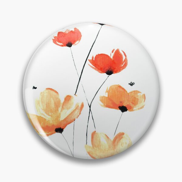 Artikelvorschau, Aquarell rote Mohnblumen entworfen und verkauft von VioletaBaez.