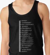 Beard Growth Scale Tank Top