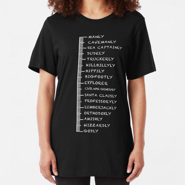 Beard Growth Scale Slim Fit T-Shirt