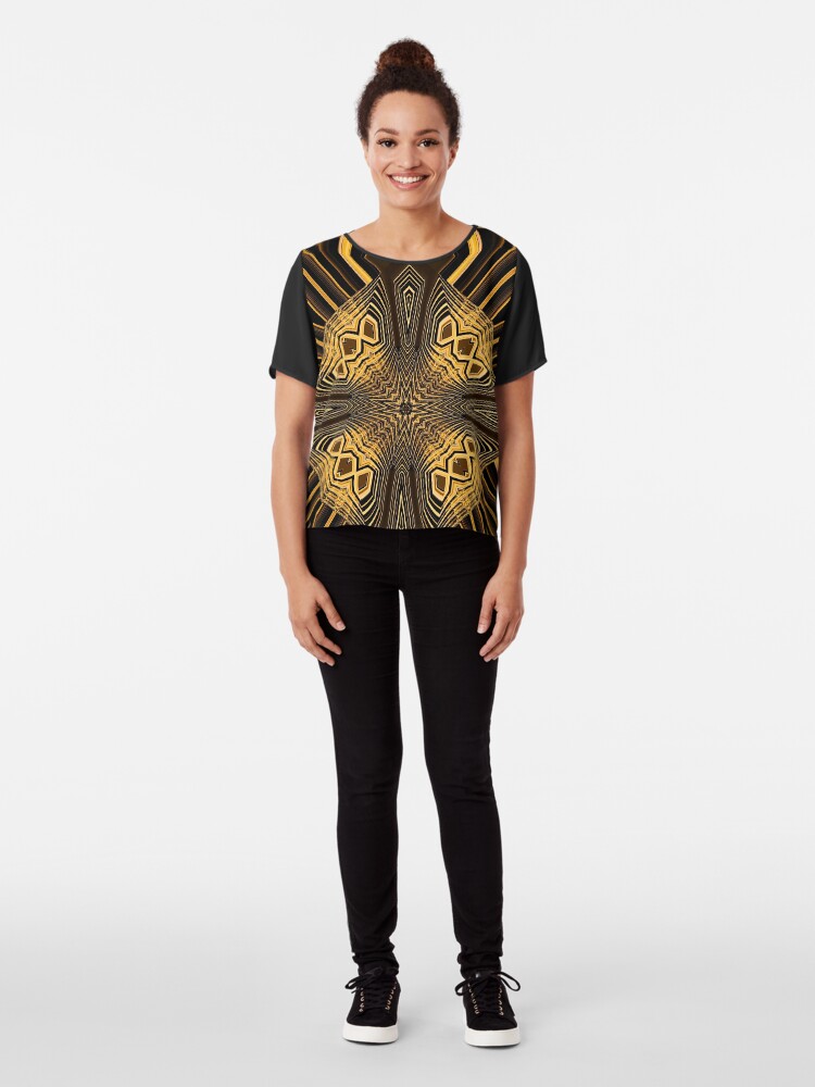 Alternate view of Copper Sky Chiffon Top