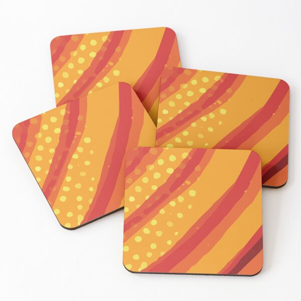 Item preview, Abstract Dots and Circles Graphic Background Design in Bright Orange Color GC-115-4 designed and sold by GraphicCharms.