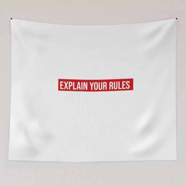 Item preview, Explain your rules  designed and sold by Doogle boutique.