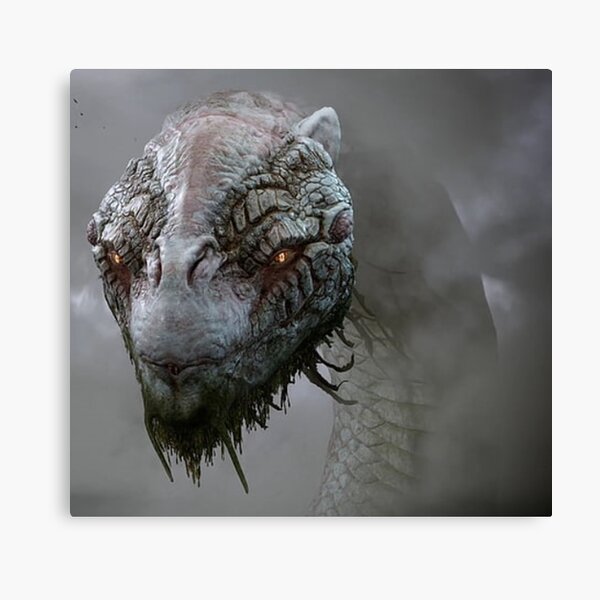 jormungandr god of war canvas print by renzobe redbubble redbubble