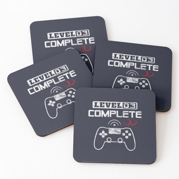 Item preview, Level 3 complete 3rd Wedding Anniversary Gift Couple Video Gamer Gifts for Him & for Her designed and sold by BCNDesign.