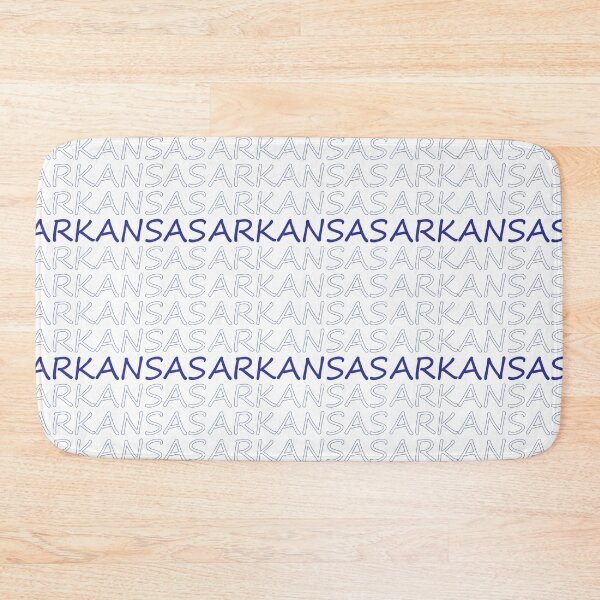Item preview, Arkansas Repeating Blue Bold Uppercase designed and sold by artbylukas.