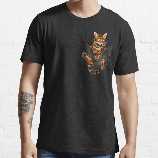 "Bengal cat in pocket " Tshirt for Sale by MousArt Redbubble cat t