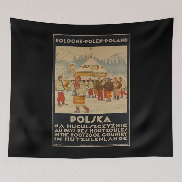 Item preview, Polska vintage travel poster designed and sold by stickart-marek.