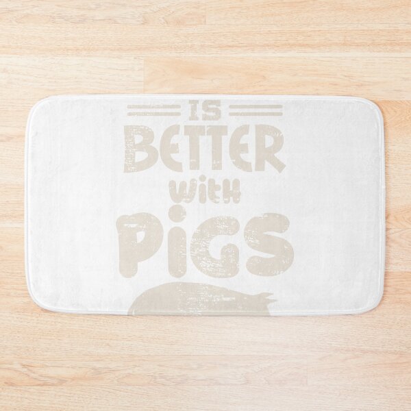 Item preview, Life is Better With Pigs Design Idea Pigs Love Gift print designed and sold by Lisbob.