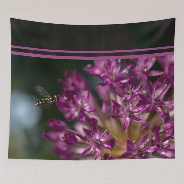 Item preview, Red flower with wasp designed and sold by GreenFrog75.
