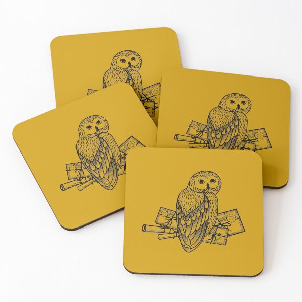 Item preview, The owl, scrolls and letters. The owl postal service. designed and sold by NLobes.