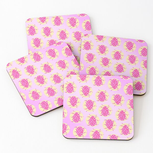 Item preview, Pink Leopard Beetles designed and sold by ModestLobster.