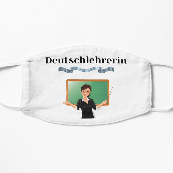 Female German Teacher Deutschlehrerin Female Deutsch Design Mask