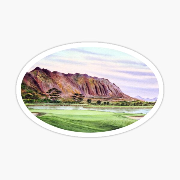 quot Koolau Golf Course Hawaii quot Sticker for Sale by billholkham Redbubble