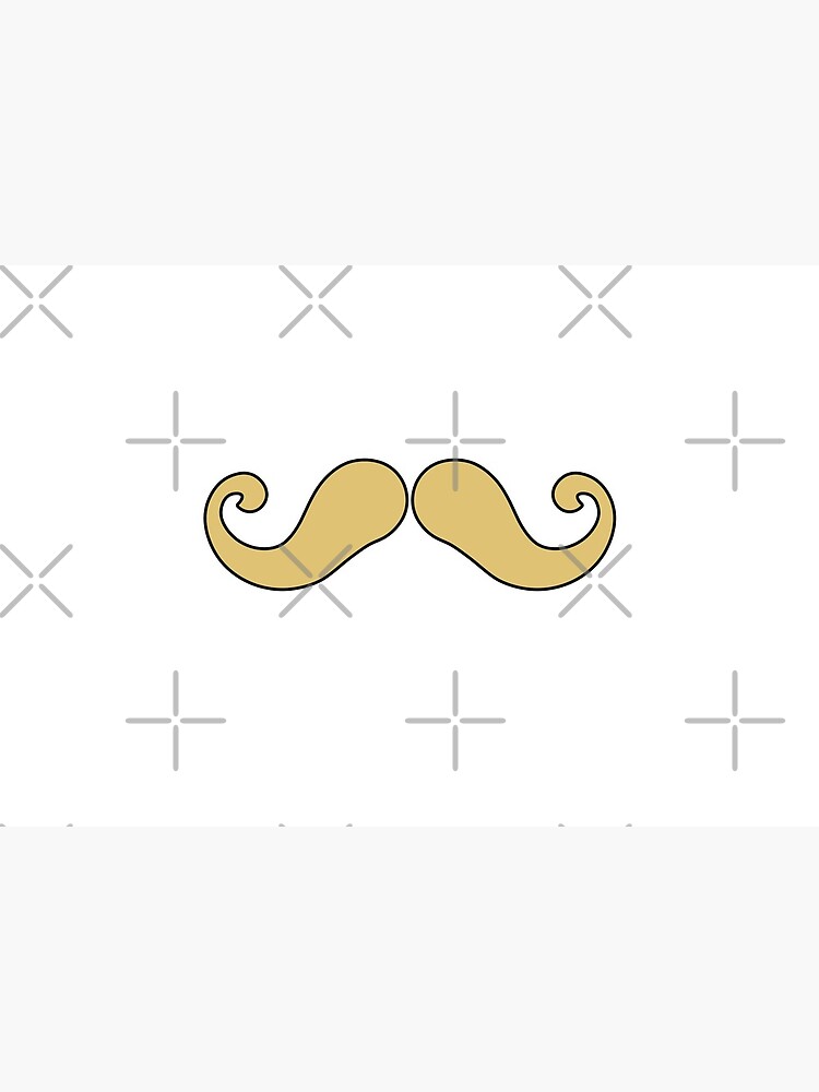 Handlebar Mustache Face Mask Mouth Blond by amyelyse