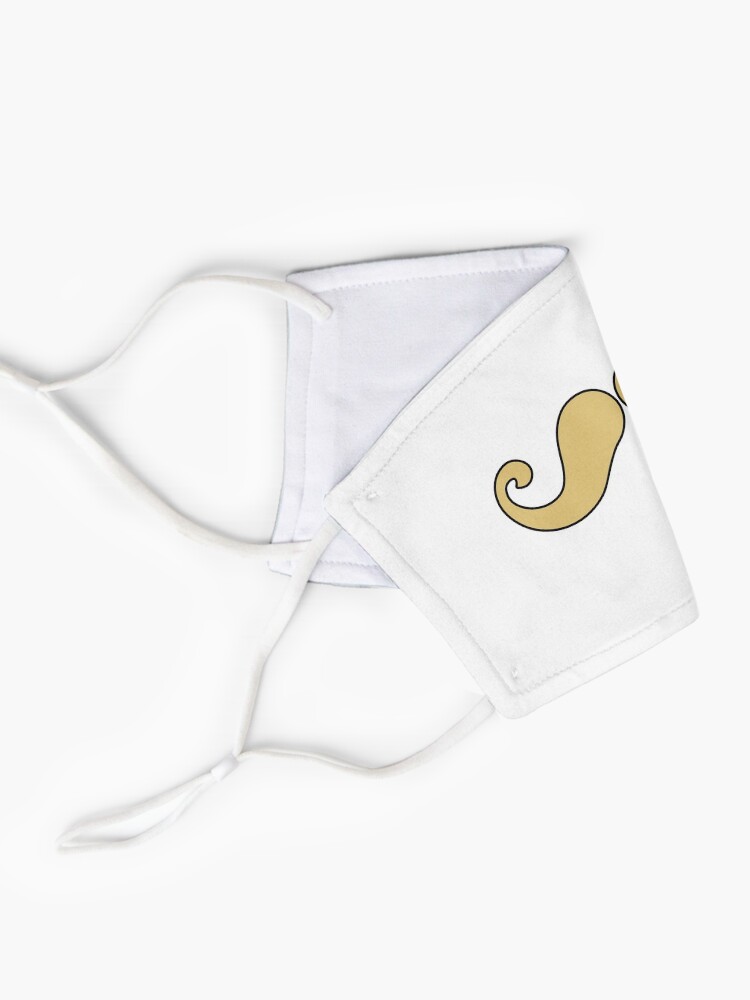Alternate view of Handlebar Mustache Face Mask Mouth Blond Mask