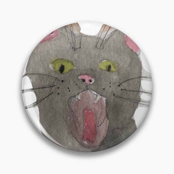 Item preview, yawning kitty designed and sold by Moira-Smith.
