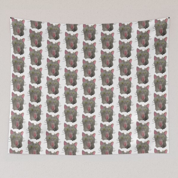 Item preview, yawning kitty designed and sold by Moira-Smith.