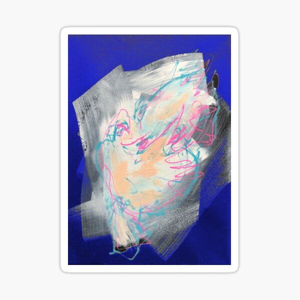 Friedenstaube auf blau Sticker