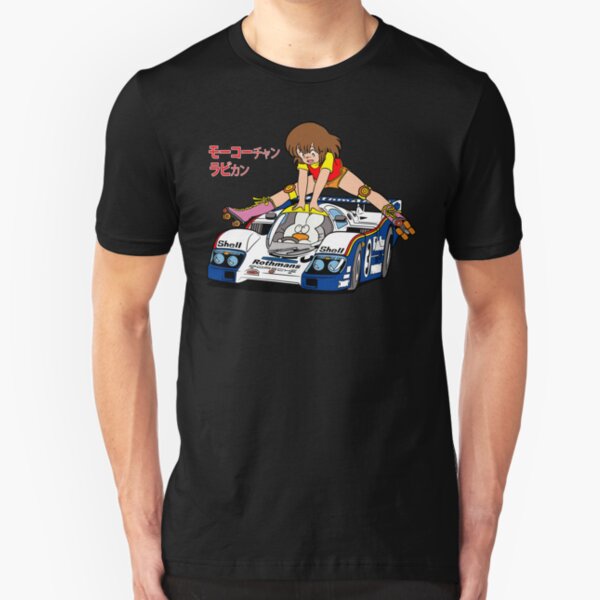 Mokochan and Rabbikun - Car Slim Fit T-Shirt