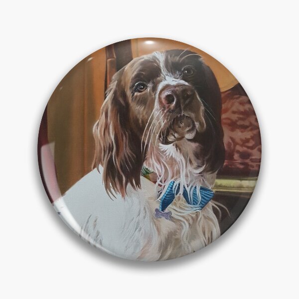 Item preview, Springer Spaniel portrait designed and sold by Emily Bickell.